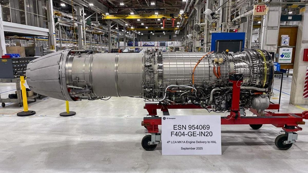 GE Aerospace delivers sixth F404-IN20 engine for Tejas LCA-Mk1A